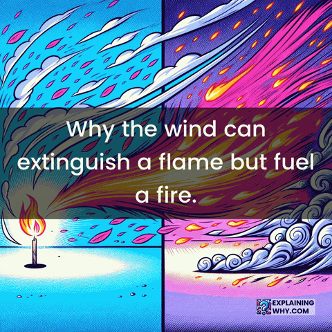 Impact Of Wind Speed On The Flame GIF by ExplainingWhy.com
