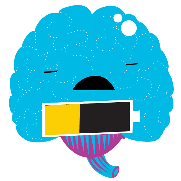 Tired Mental Health Sticker by I Heart Guts