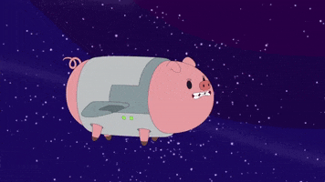 when pigs fly space GIF by Cartoon Hangover