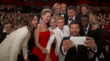 Ellen Degeneres Selfie GIF by The Academy Awards