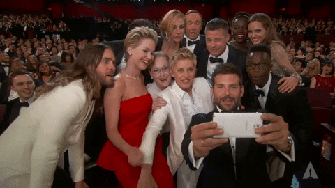 Ellen Degeneres Selfie GIF by The Academy Awards - Find & Share on GIPHY