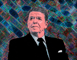 ronald reagan animation GIF by weinventyou