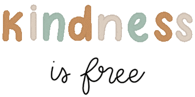 Kindness Is Free Sticker by bujo and doodles