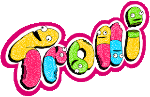 Gummy Worms Logo Sticker by Trolli