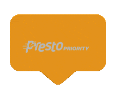 Delivery Priority Sticker by prestofood