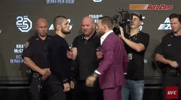 face off uff 229 press conference GIF by UFC
