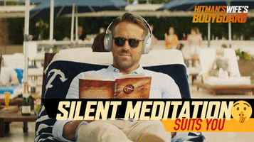 Ryan Reynolds Meditation GIF by The Hitman's Wife's Bodyguard