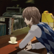 Persona 5 Nod GIF