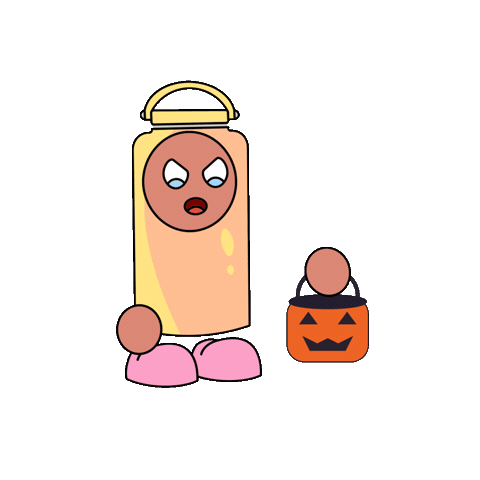 Angry Trick Or Treat Sticker by Fatman