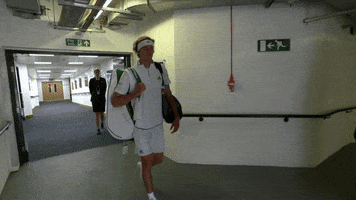 tennis walk GIF by Wimbledon