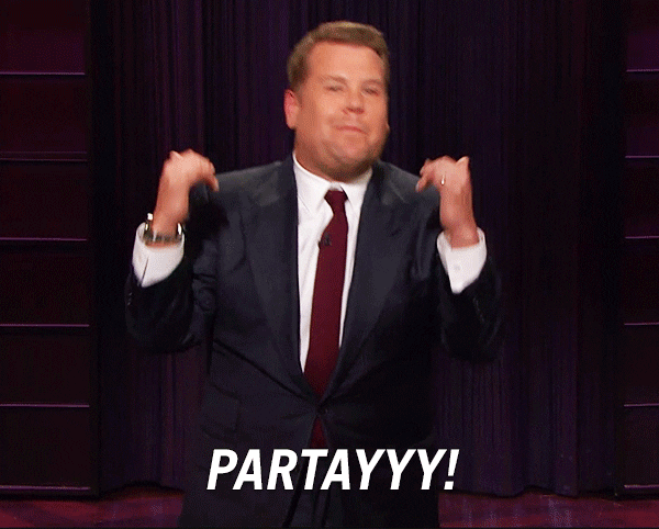 James Corden Party GIF by CBS - Find & Share on GIPHY