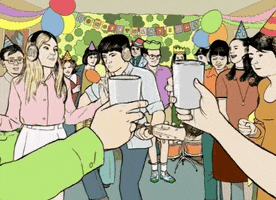 let's celebrate birthday party GIF by Peter Bjorn and John