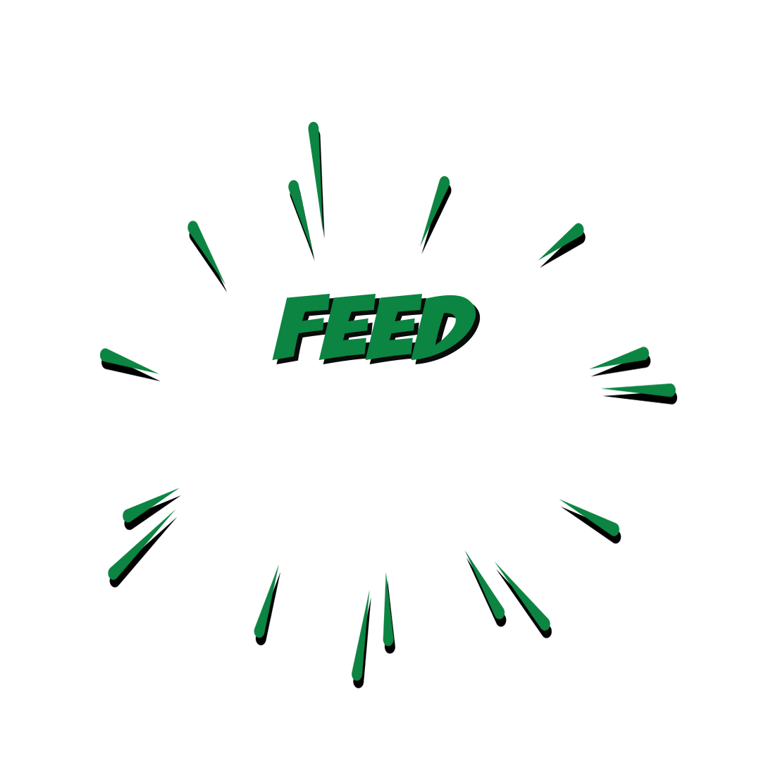 Feed The Beast Sticker by Japang