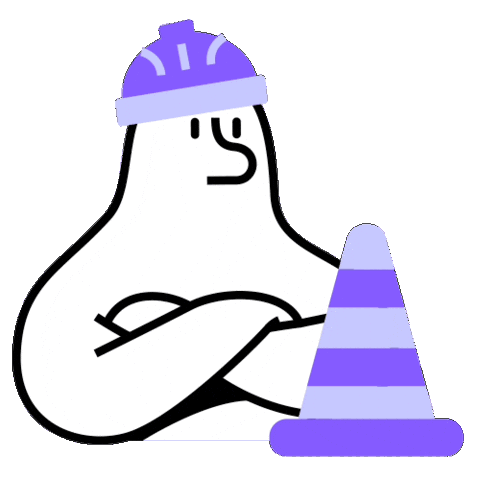 Work In Progress Character Sticker by Melio