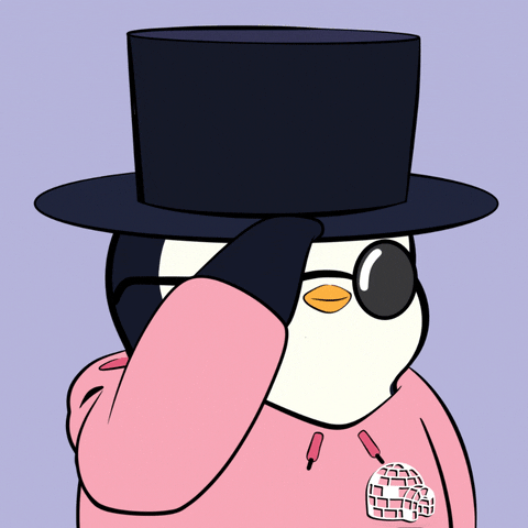 Top Hat Glasses GIF by Pudgy Penguins