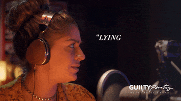 lying andrea russett GIF by GuiltyParty
