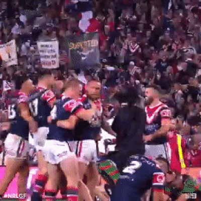 nrl roosters GIF by Channel 9