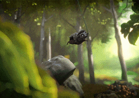 never give up animation GIF by Woodblock