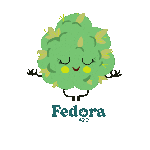 FEDORA 420 Sticker