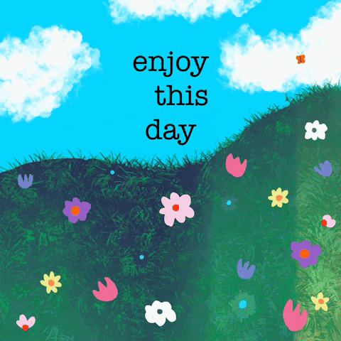Nice Day Flowers GIF by Daisy Lemon