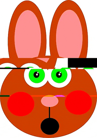 Rabbit Shockedrabbit Glitch GIF