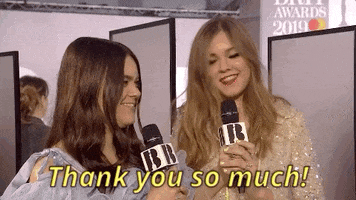 thank you so much brits 2019 GIF by BRIT Awards