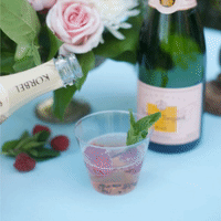 rose champagne pour GIF