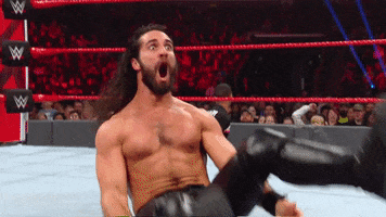 Seth Rollins Reaction GIF by WWE