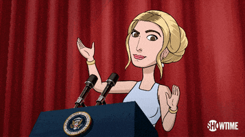 excited ivanka trump GIF by Our Cartoon President