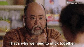 friends stick together GIF by Kim's Convenience
