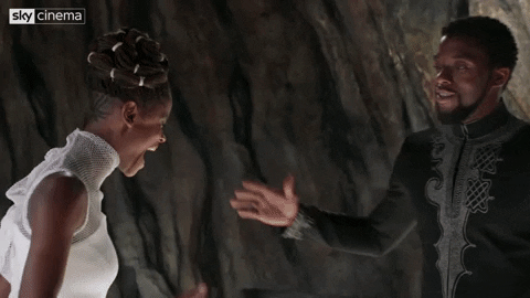 Black Panther Fist Bump GIF by Sky - Find & Share on GIPHY
