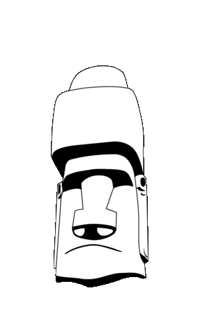 il moai Sticker