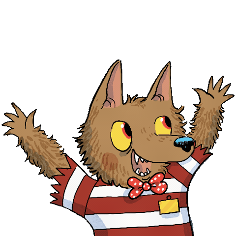 Monster Wolf Sticker by Albert Arrayás