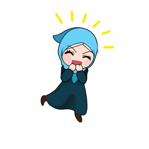 happy hijab GIF