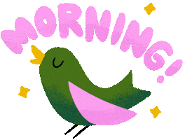 Good Morning Singing Sticker by Anna Hurley