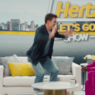 Jumping Lets Go GIF by Hertz Car Rental