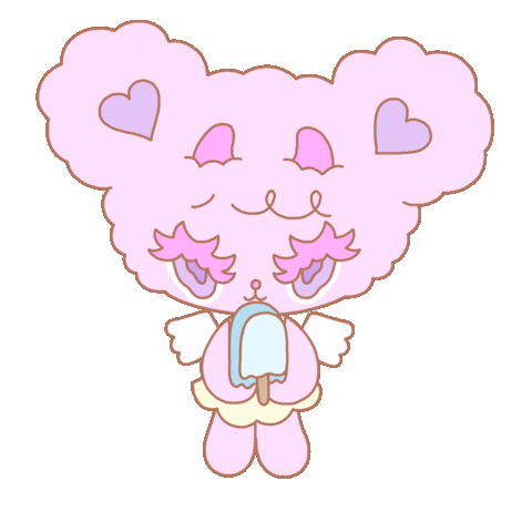 Ice Cream Eating Sticker by Lilac's World