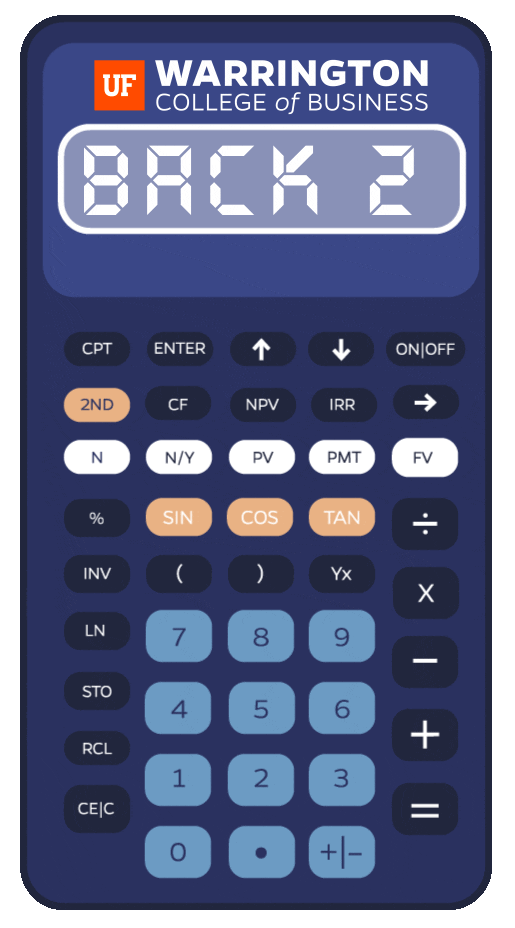Back To School Calculator GIF by UF Warrington College of Business