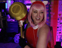 Amy Rose Cosplay GIF