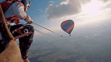 Swinging Hot Air Balloon GIF by Red Bull