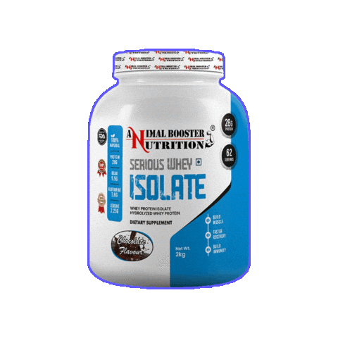 Isolate Whey Protein Sticker by animal booster nutrition.