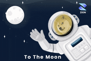 To The Moon Dog GIF by Zion