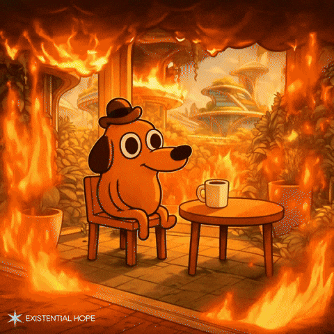 Dog This Is Fine GIF by Foresight