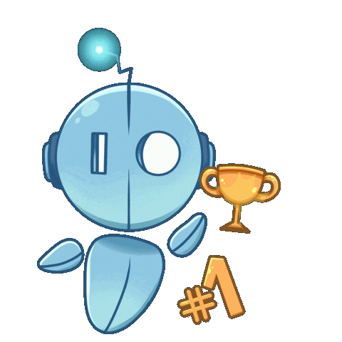 Robot Winner Sticker by Mr.io Games