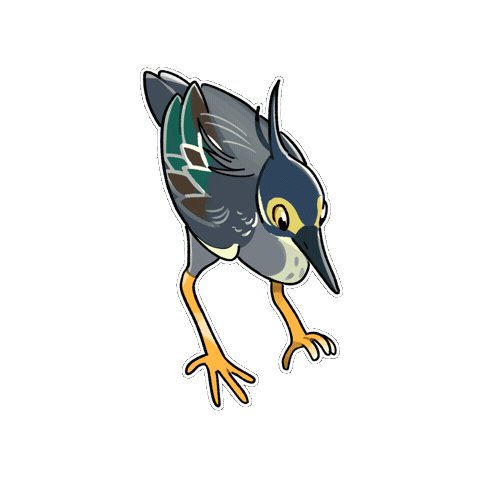 Heron Sticker