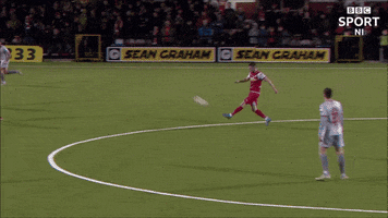 Goal Volley GIF by Cliftonville Football Club