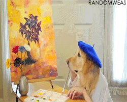 Dog Painting GIF - Find & Share on GIPHY