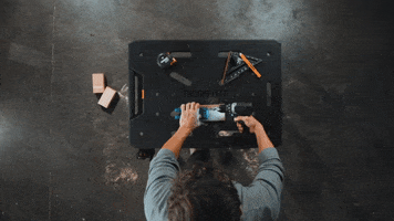 TOUGHBUILT work tools busy builder GIF
