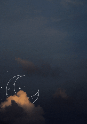 moon and stars GIF