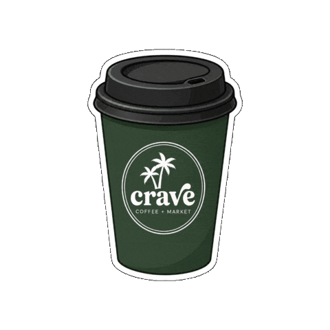 Crave Coffee and Market Sticker